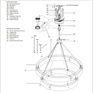 Vicky Two-Tier Round Chandelier 60" - view 9