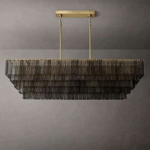 Viraag Smoke Rectangle Chandelier 77", rectangular - view 4