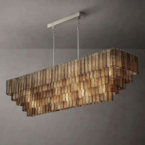 Viraag Smoke Rectangle Chandelier 77", rectangular - view 2