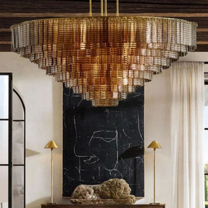Viraag Smoke Round Chandelier 65" - view 6