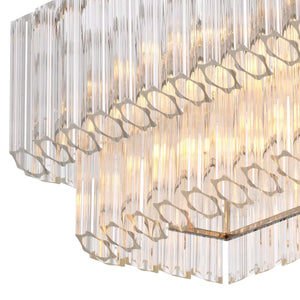 Vittoria Modern Chandeliers (Nickel Finish/Clear Glass) - view 4