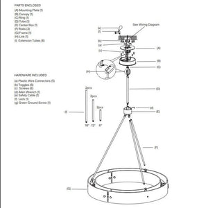 Vicky Round Chandelier 36" - view 8