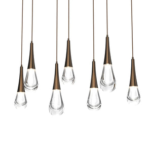 Water Drop Rectangle LED Chandelier, rectangular - view 7