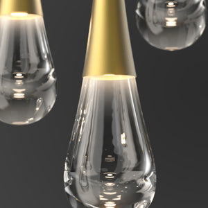 Water Drop Rectangle LED Chandelier, rectangular - view 15