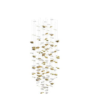 Galaxy Whispering Kerchiefs Meteor Shower Crystal Spiral Chandelier - view 8