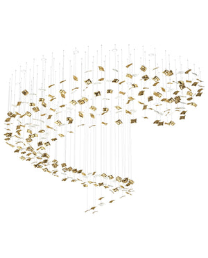 Galaxy Whispering Kerchiefs Meteor Shower Crystal Spiral Chandelier - view 6