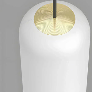 White Long Tube Multi Light Staircase Chandelier - view 6