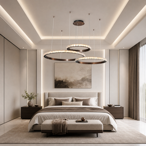 Yiosi Drake Triple-Ring Crystal Chandelier