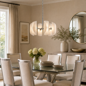 Helena Modern Chrome Glass Pendant Light - view 23