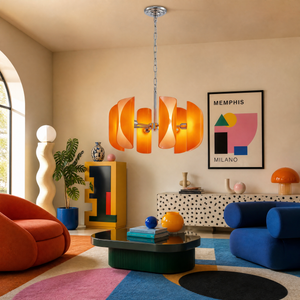 Helena Modern Chrome Glass Pendant Light - view 25