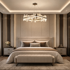 Yiosi Series Natural Stone Chandelier 31"