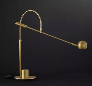 Cole Minimalist Metal Rotatable Table Lamp, Gold Black - view 22