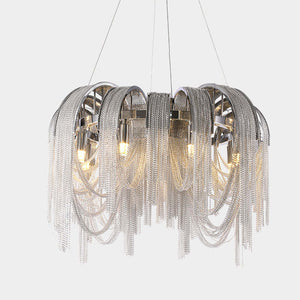 Liz Luxury Aluminum Chain Tassel Chandelier - view 16