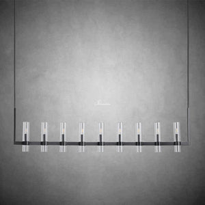 Ravion Linear Chandelier 71", solid brass - view 5