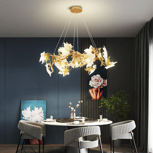 Branch Maple Leaf Crystal Chandelier - view 2