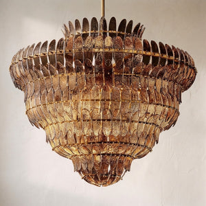 Amilar Smoke Glass Round Chandelier - view 6