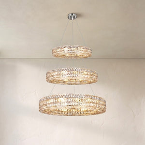 Aster Halo Crystal Multi-Tier Ring Chandelier - view 2
