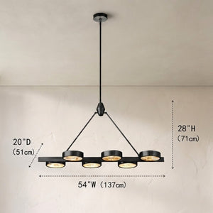 Aster Linear Brass Chandelier - view 2