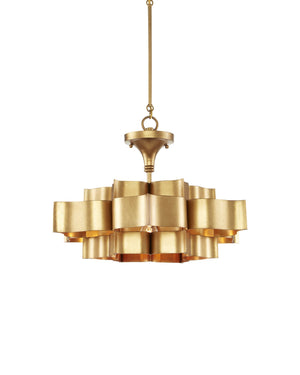 Golden leaf shape Small Chandelier - view 5
