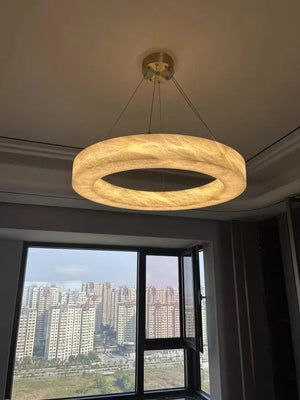 Alabaster Round Modern Pendant - view 8