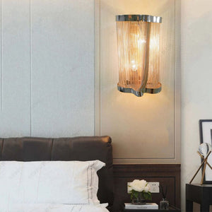 Ashley Aluminum Chain Tassel Wall Sconce, chandelier - view 8