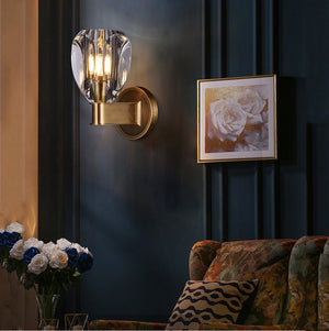 Canson Modern Crystal Bedroom Wall Sconces - view 6