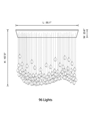 Bloom Chandelier, in white - view 10