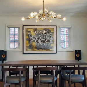 Crysball Glass Round Chandelier 60" - view 10