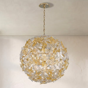 Butterfly 8 Lights Crystal Chandelier