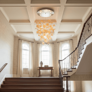Multicolor Crystal Spiral Maple Leaf Chandelier - view 59