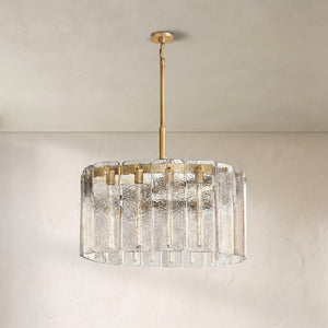 Calame Glass Round Chandelier 36"