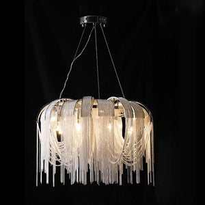 Liz Luxury Aluminum Chain Tassel Chandelier - view 9