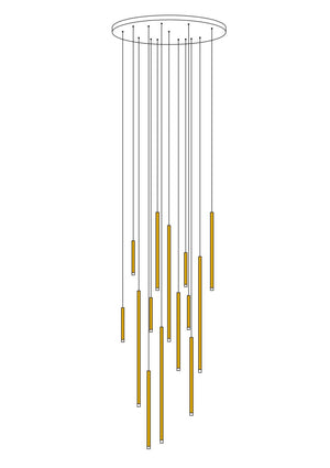 Cluster Tube Pendant Light - view 15