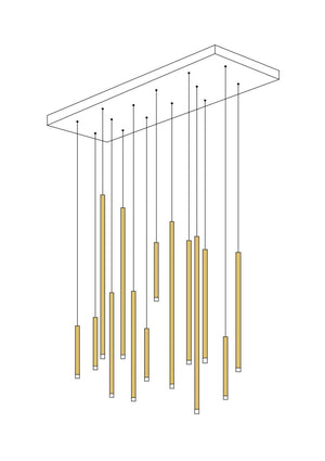 Cluster Tube Pendant Light