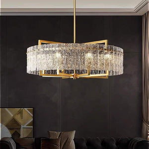 Classic Moire Crystal Round Chandelier - view 4