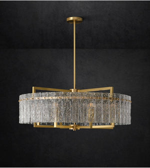 Classic Moire Crystal Round Chandelier - view 2