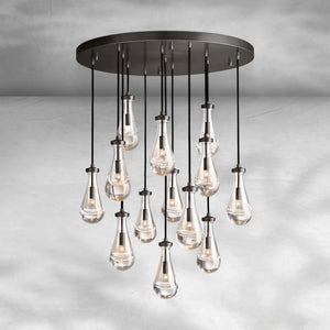 Raindrop Round Chandelier 36" - view 2