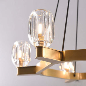 Kevin Canson Circular Crystal Chandelier Chandeliers
