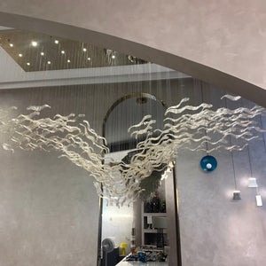 Modern Creative Luxury Seagull Shape Floating Leaves Chandelier for Kitchen Island/Dining Room - view 13