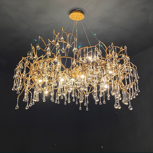 Avis Crystal Raindrop Branch Chandelier