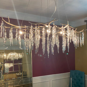 New Light Luxury Crystal Geometric Chandelier for Living Room/Dining Room/Bedroom - view 12