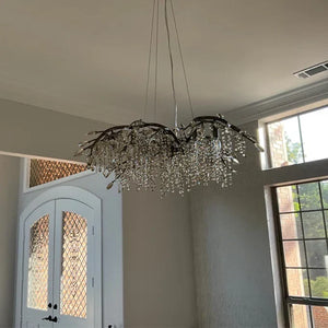 New Luxury Branch Crystal Pendant Chandelier Designer Creative Art Dining Room/Living Room Light Fixture - view 4