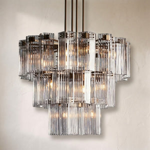 Delsie Round Art Glass Chandelier 38" 48" 60"D