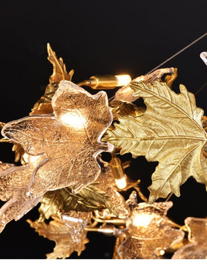 Branch Maple Leaf Crystal Chandelier - view 8