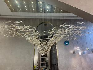 Modern Creative Luxury Seagull Shape Floating Leaves Chandelier for Kitchen Island/Dining Room - view 9