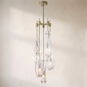 Eternity Modern Brass Chandelier S/L - Brass/Bronze - view 3