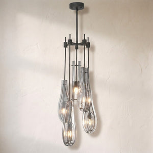 Eternity Modern Brass Chandelier S/L - Brass/Bronze - view 2
