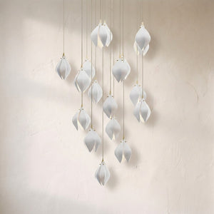 Galaxy Celeste Flora Crystal Spiral Chandelier