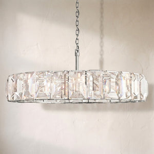 Harlew Crystal Round Chandelier 60"