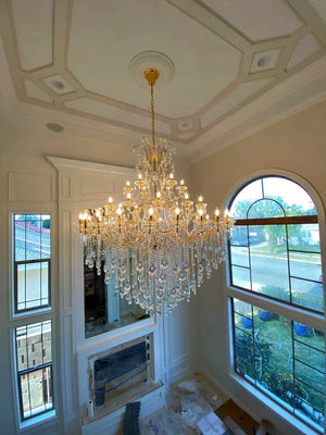 Classic Modern Multi-layers Crystal Chandelier for Staircase/Foyer/Villa - view 5